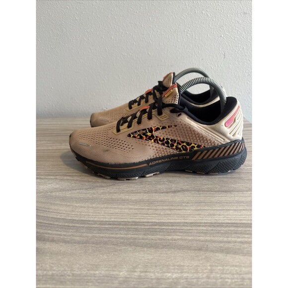 Brooks Adrenaline GTS 22 Womens Running Shoes Sz 9 B Run Wild Ginger Black - Picture 6 of 11